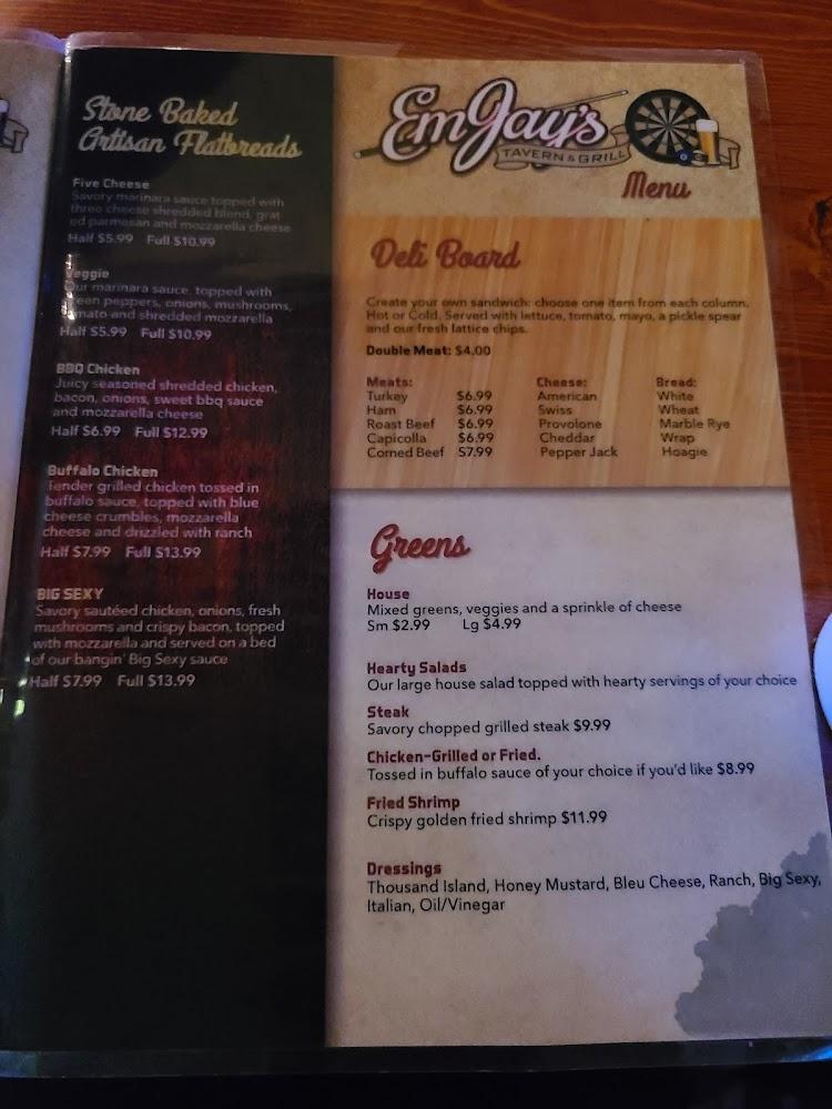 EmJay's Tavern & Grill Menu image 4